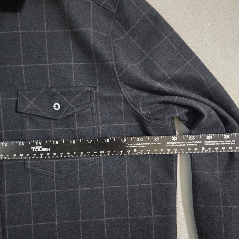 Age Of Wisdom Mens Stretch Flannel Knit Shirt Size Medium - Picture 3 of 10